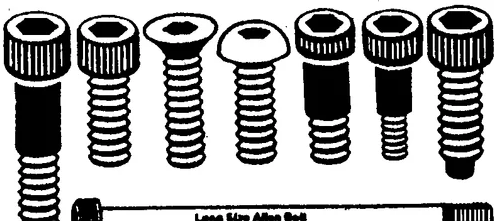 hex screw head